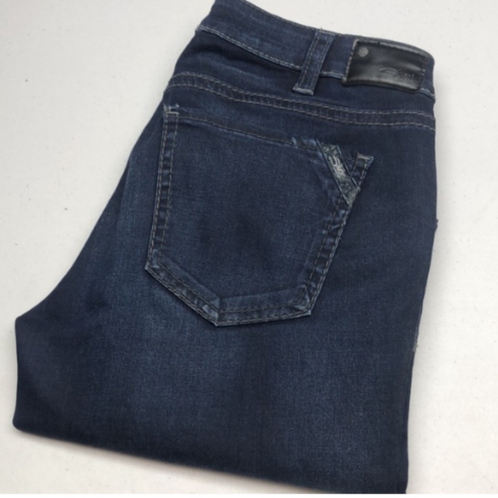 LIKE NEW SILVER SUKI HIGH SUPER SKINNY JEANS 34x31 ⭐️